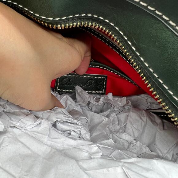 Dooney & Bourke Florentine Leather Short Handle Shopper Ivy - Picture 15 of 16